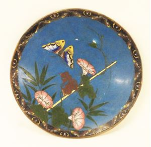 Picture of Japanese Meiji period Cloisonne plate