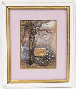 Picture of Grave of Robert Eyton watercolor