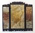 Picture of Chinese 3 panel screen with carved stones