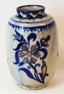 Picture of Early Oriental vase with flowers