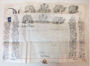 Picture of 1869 English Setters Patent document