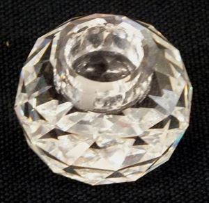 Picture of Swarowski miniature crystal candleholder 1 1/8" tall, 1 3/8 diameter