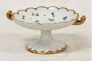 Picture of Miniature Limoges footed compote, signed, 2 1/4" tall, 5 1/4" wide