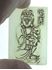 Picture of Chinese Peking glass engraved plaque / pendant