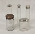 Picture of Lot of 5 antique bottles with lids