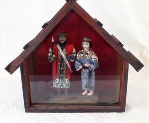 Picture of Japanese dolls from Shiraoi Ainu Museum