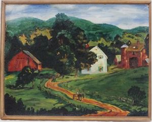 Picture of Richard Packer (1916 - 1998) "The Mountain Village"