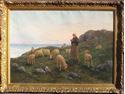 Picture of мNoe Bordignon (Italian, 1842 - 1920) "SHEPHERDESS WITH HER SHEEP"
