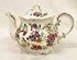 Picture of Zsolnay tea pot 6 1/2" x 9 1/2" x 5". Marked on the bottom.  