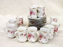 Picture of Lot of 12 Bavarian J C Louise cups and saucers 
