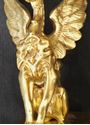 Picture of TIFFANY & Co. antique pair of gilded bronze GRIFFINS Candle holders